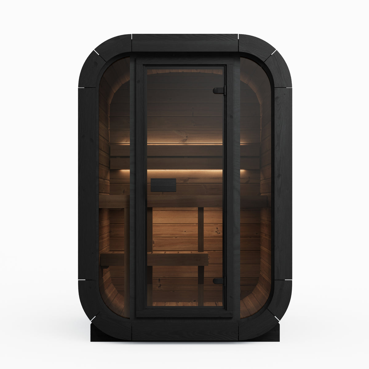 SaunaLife CL3GB Black Outdoor Sauna Kit – Up to 2 People – DIY Paint Included