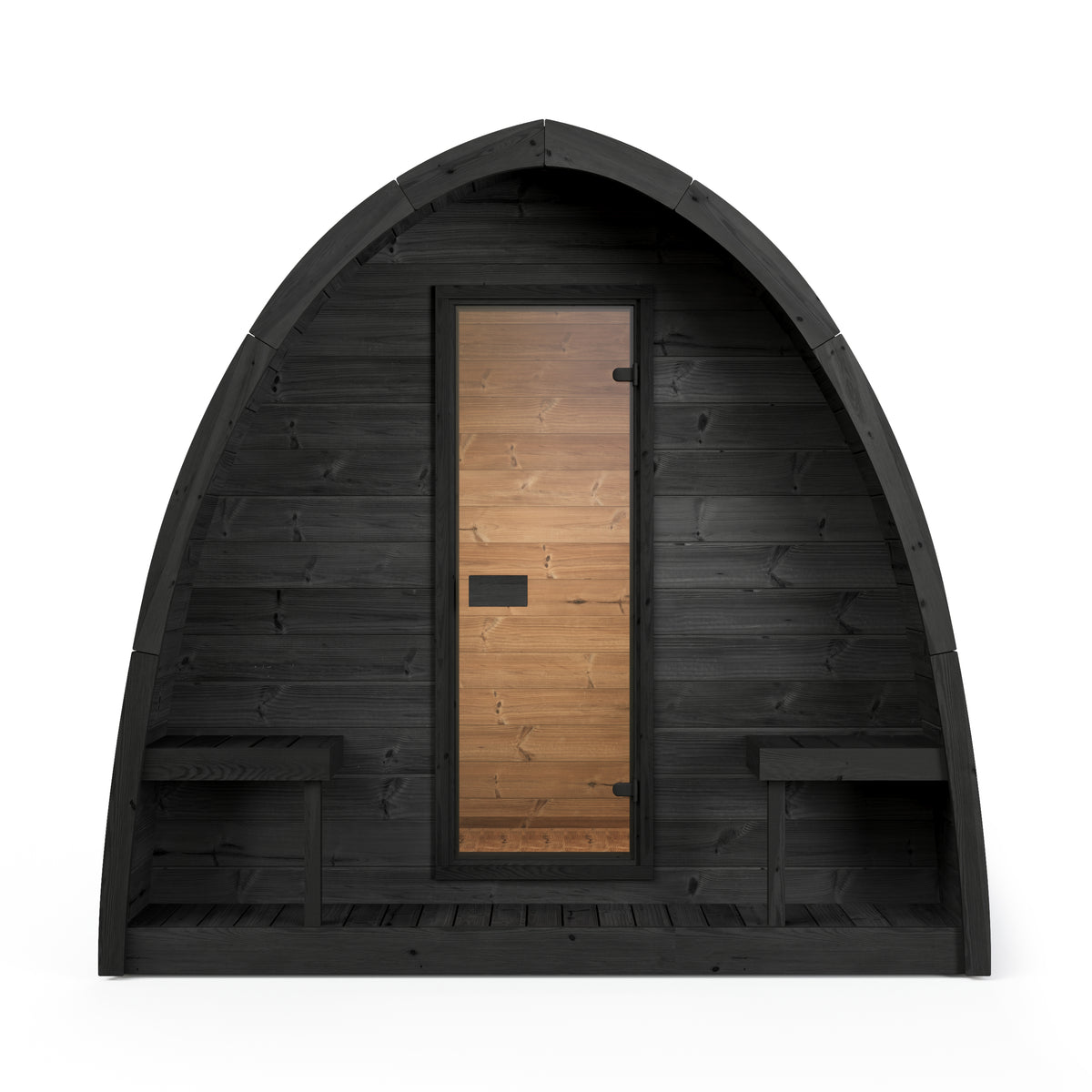 SaunaLife G3B Black Outdoor Sauna Kit – Up to 6 People – DIY Paint Included