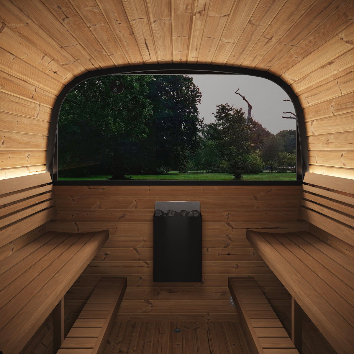 SaunaLife CL12GCPB Black Sauna Suite Kit – Up to 8 People – DIY Paint Included