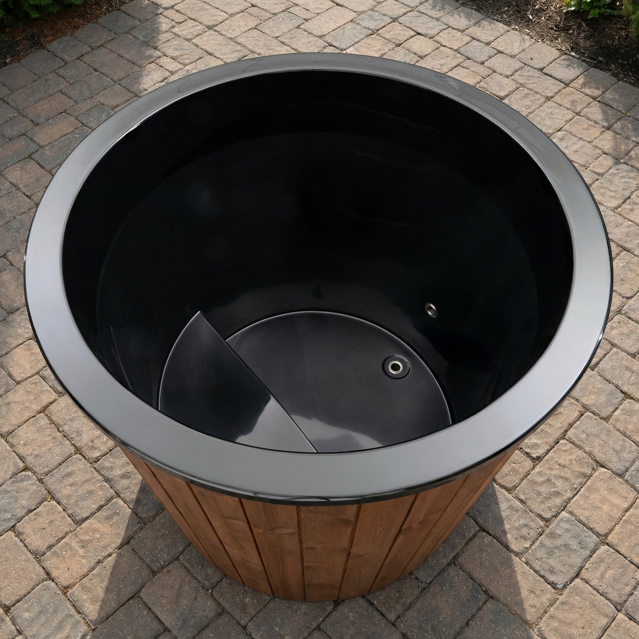 SaunaLife S1NC 1-Person Hot & Cold Immersion Tub – Natural Wood