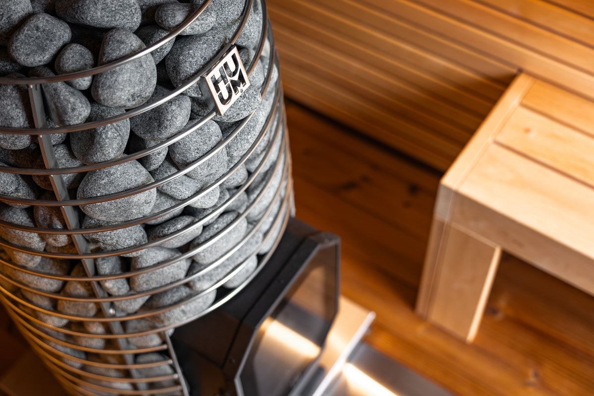 Leil® Saunas Black Cube Comfort (6-Person) Outdoor Sauna