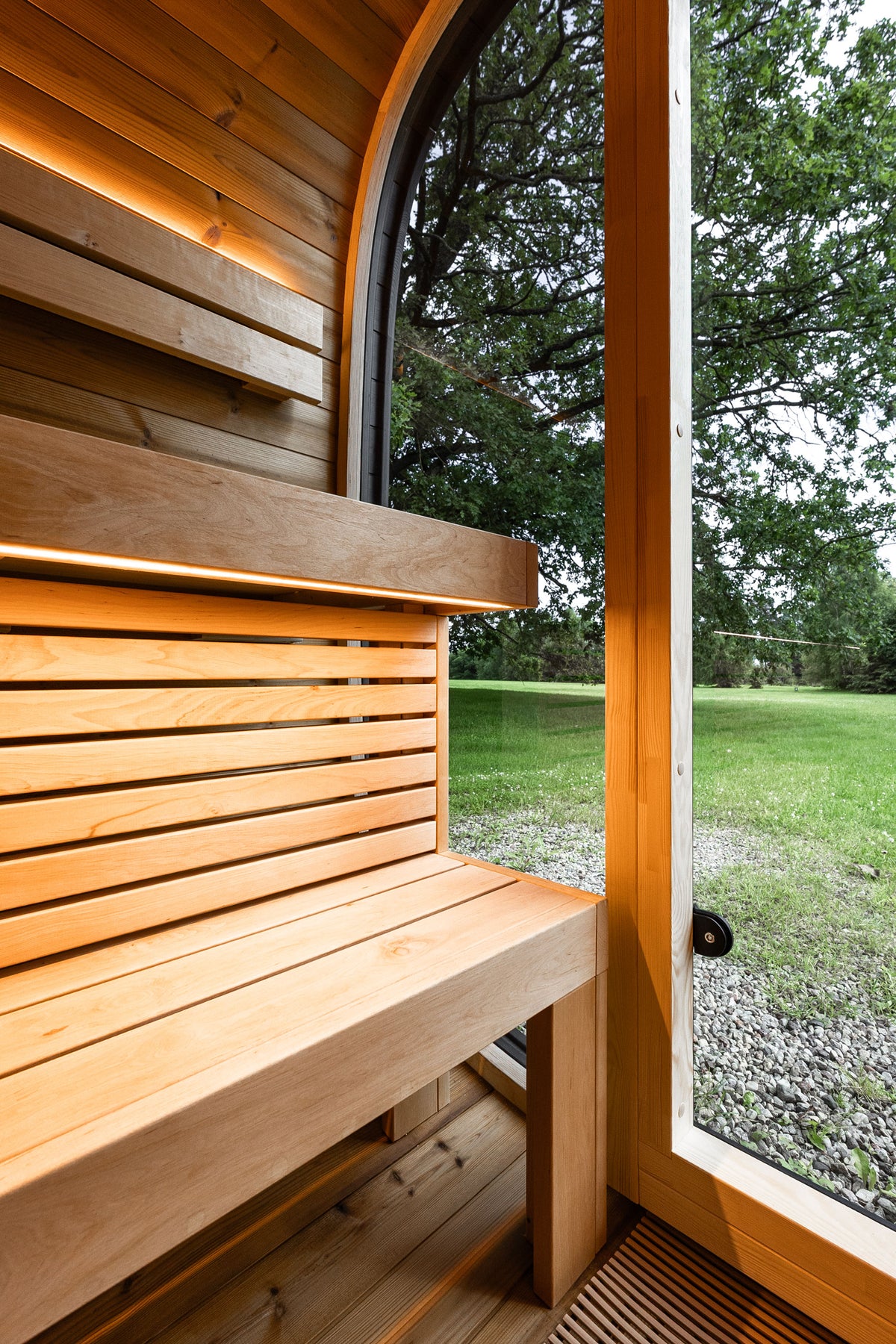 Leil® Saunas Black Cube Comfort (6-Person) Outdoor Sauna