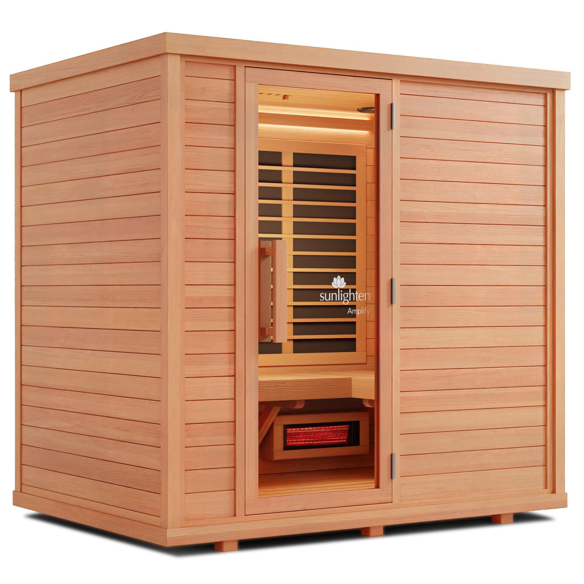 Sunlighten Amplify IV 4-Person Full Spectrum Infrared Sauna for Indoor Home Recovery