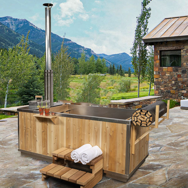 The Starlight Wood Burning Hot Tub by Leisurecraft