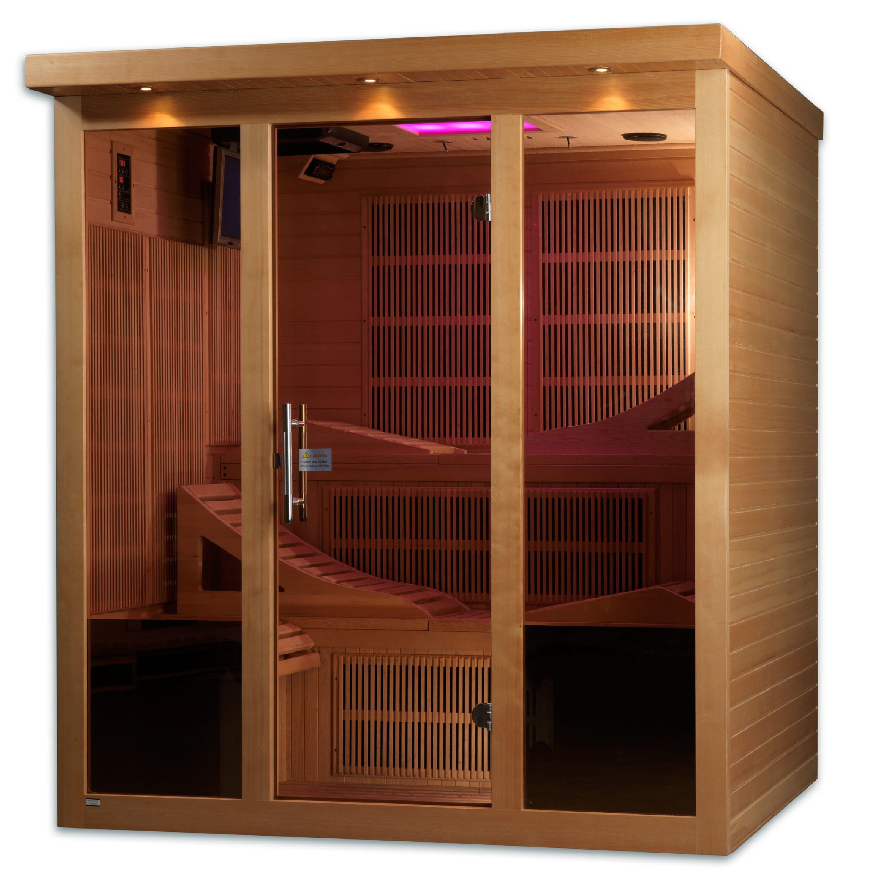 Golden Designs Monaco 6‑Person PureTech™ Near Zero EMF FAR Infrared Sauna