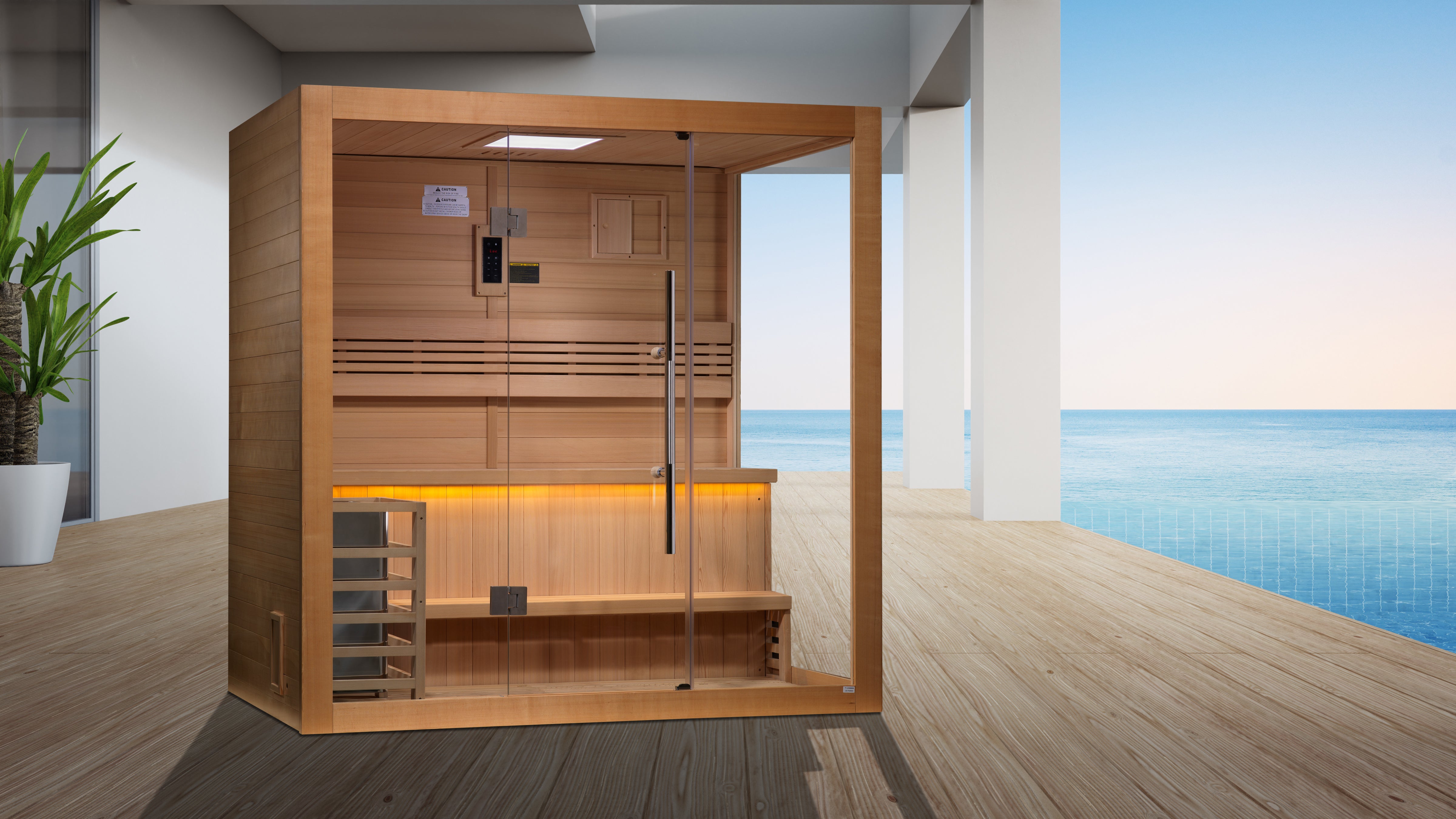 Golden Designs Forssa Edition 3-Person Indoor Traditional Sauna