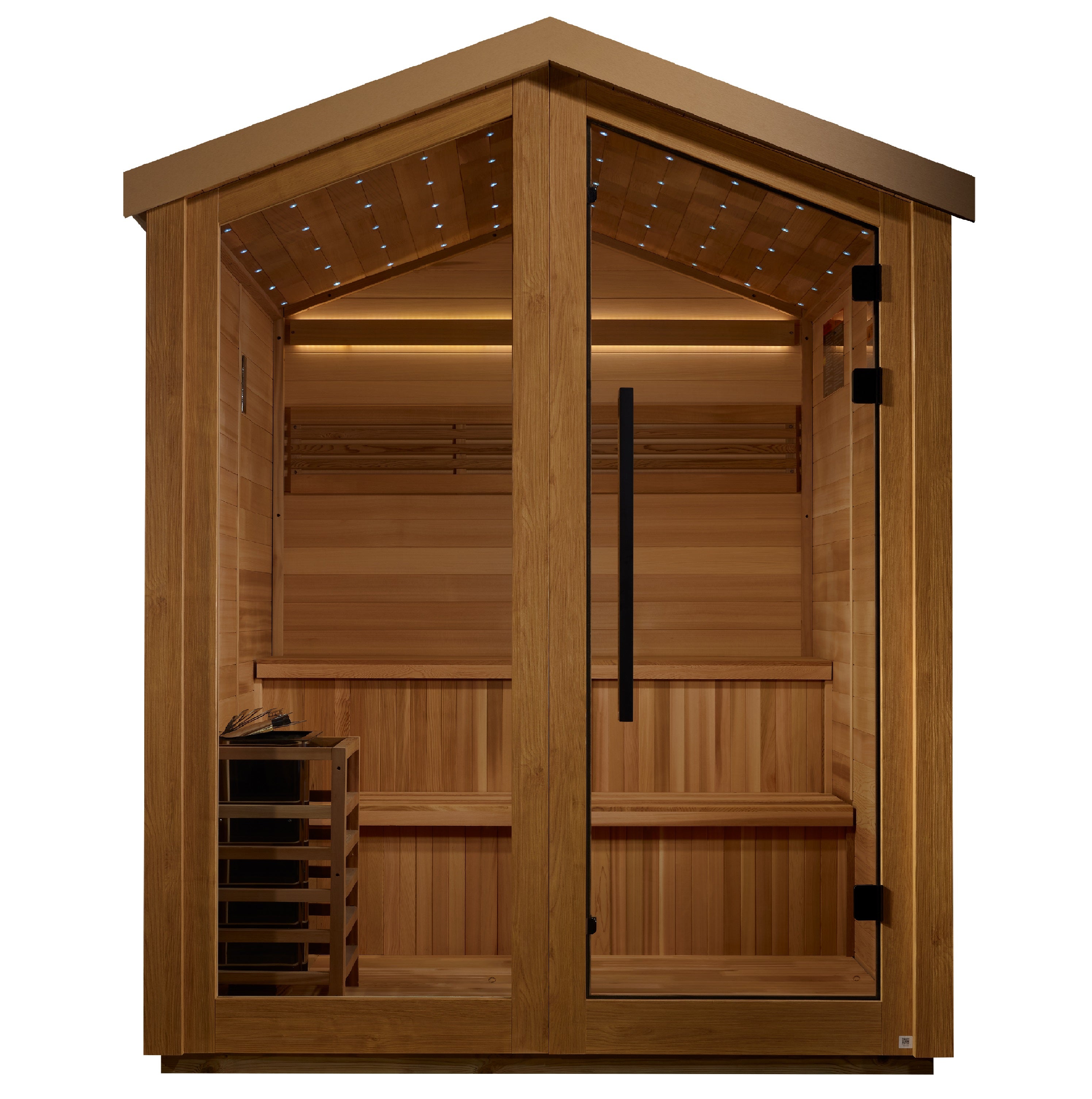 Golden Designs Kaarina 6-Person Outdoor Traditional Sauna in Canadian Red Cedar
