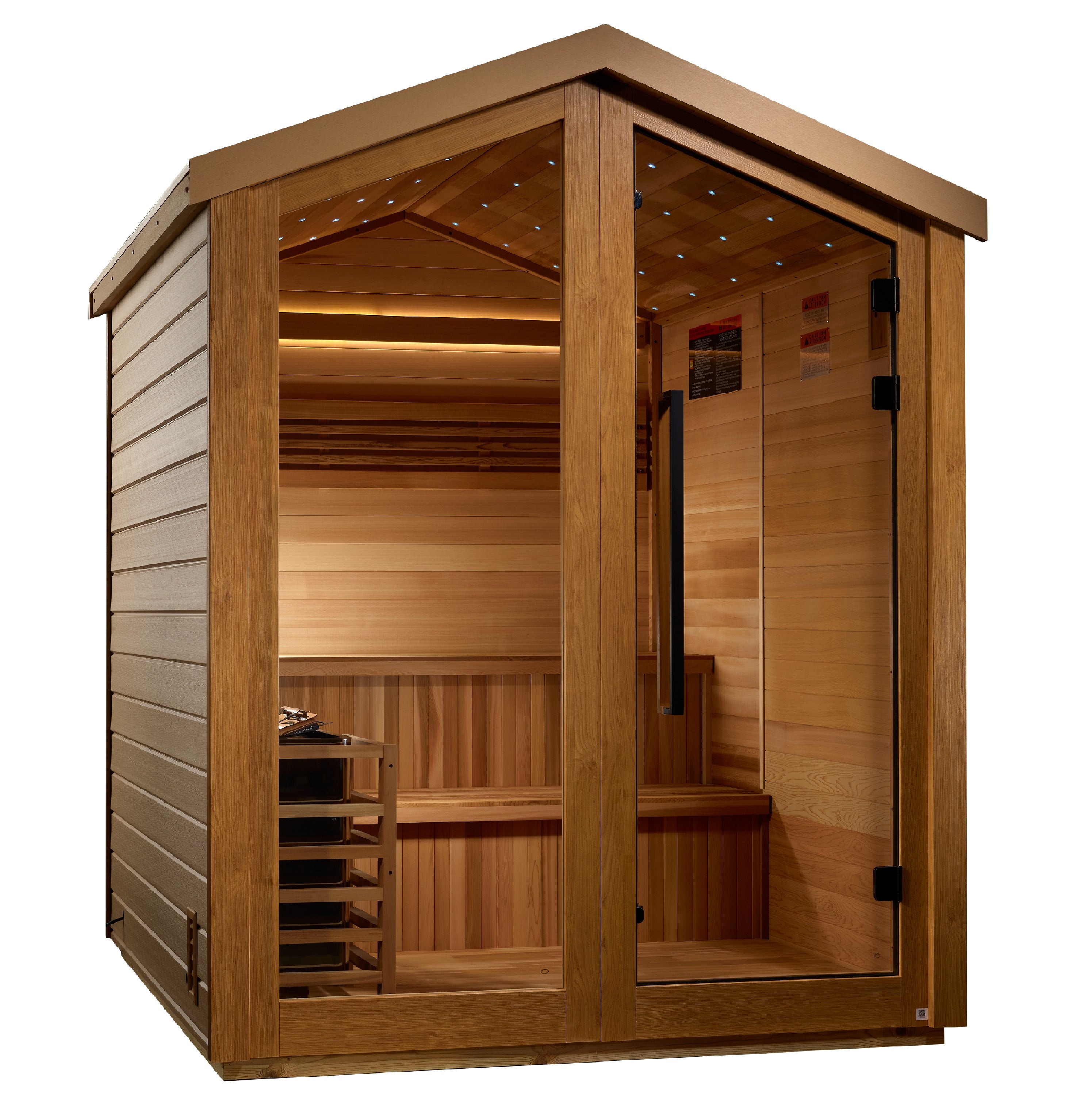 Golden Designs Kaarina 6-Person Outdoor Traditional Sauna in Canadian Red Cedar