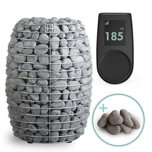 HUUM HIVE Sauna Heater Package with UKU Wi-Fi & Stones