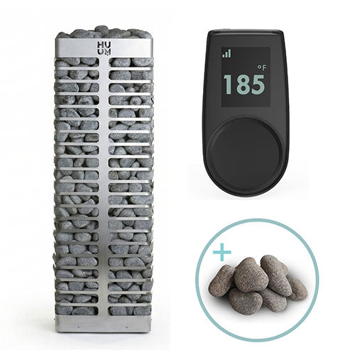 HUUM STEEL Sauna Heater Package with UKU Wi-Fi & Stones