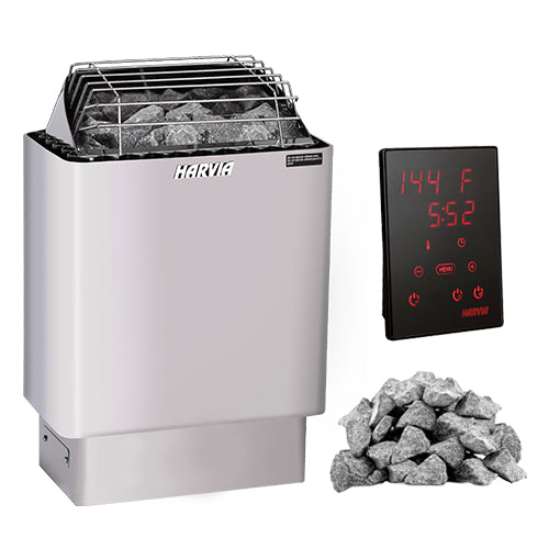 Harvia KIP Electric Sauna Heater Package with Xenio Digital Control, Wi-Fi & Stones
