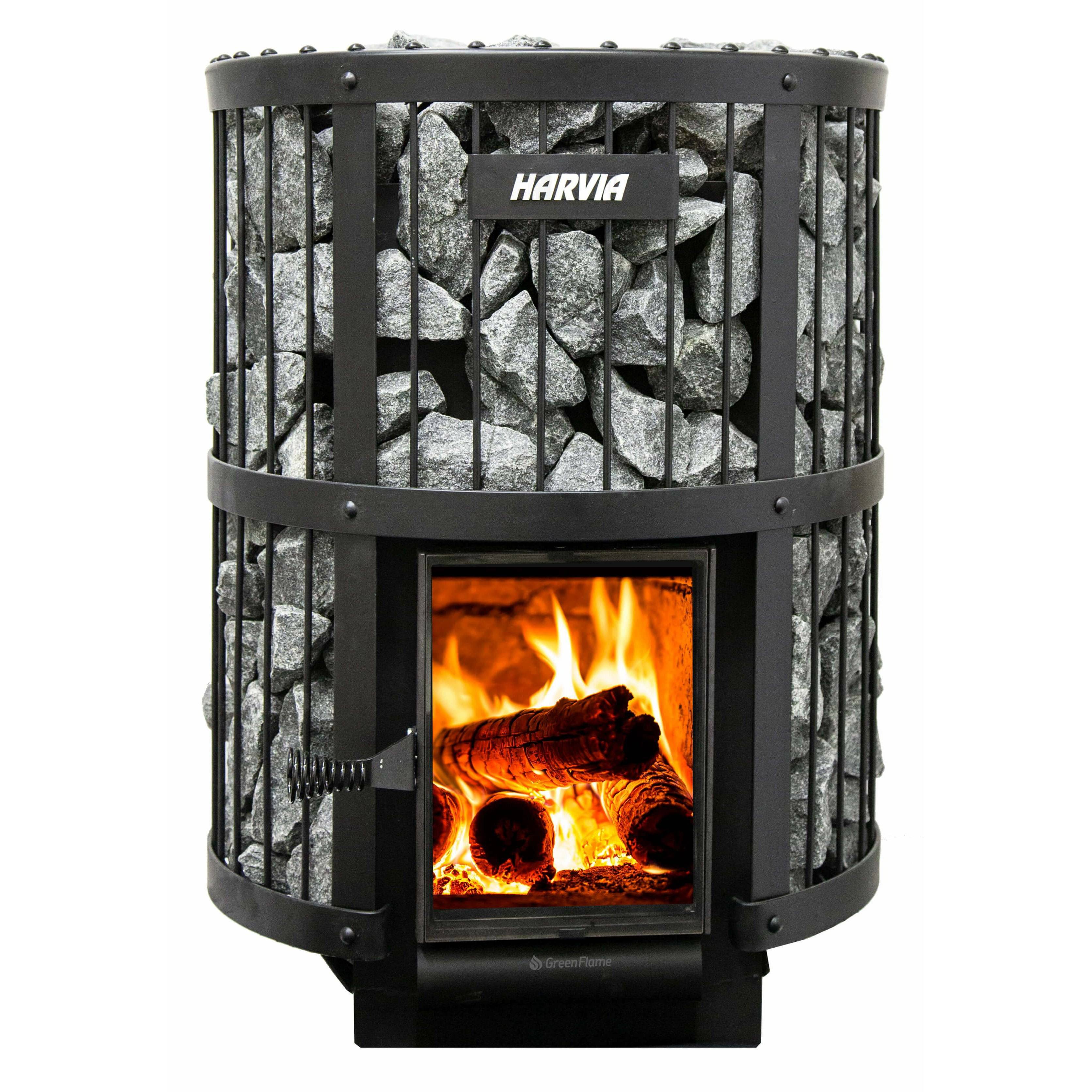 Harvia Legend 240 Greenflame Wood Burning Sauna Stove - Finnish Sauna Builders
