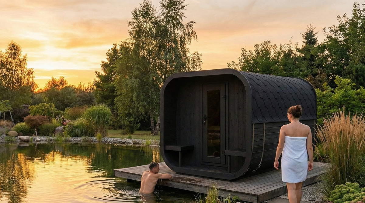 SaunaLife CL12GCPB Black Sauna Suite Kit – Up to 8 People – DIY Paint Included