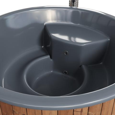 SaunaLife Model S6B Soak-Series Home Wood-Burning Hot Tub