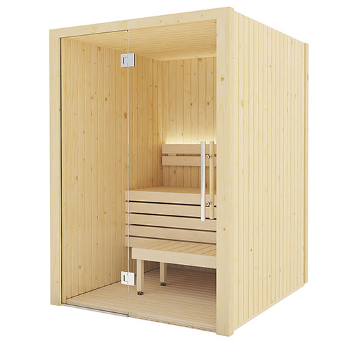 SaunaLife X2 Indoor Traditional Sauna DIY Kit w/LED Light System, 1-2-Person