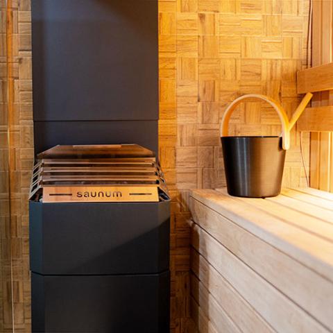 Saunum Air 5 Closed Basket Wi-Fi Sauna Heater Package
