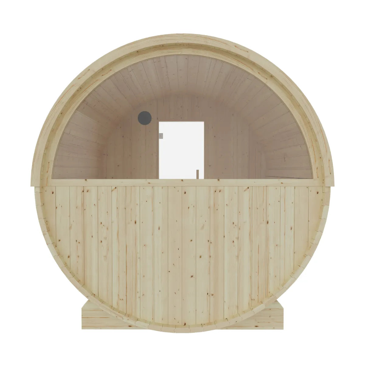 Vassa Finnish Barrel Sauna with WiFi Electric Heater for Outdoor Traditional Sauna Bathing