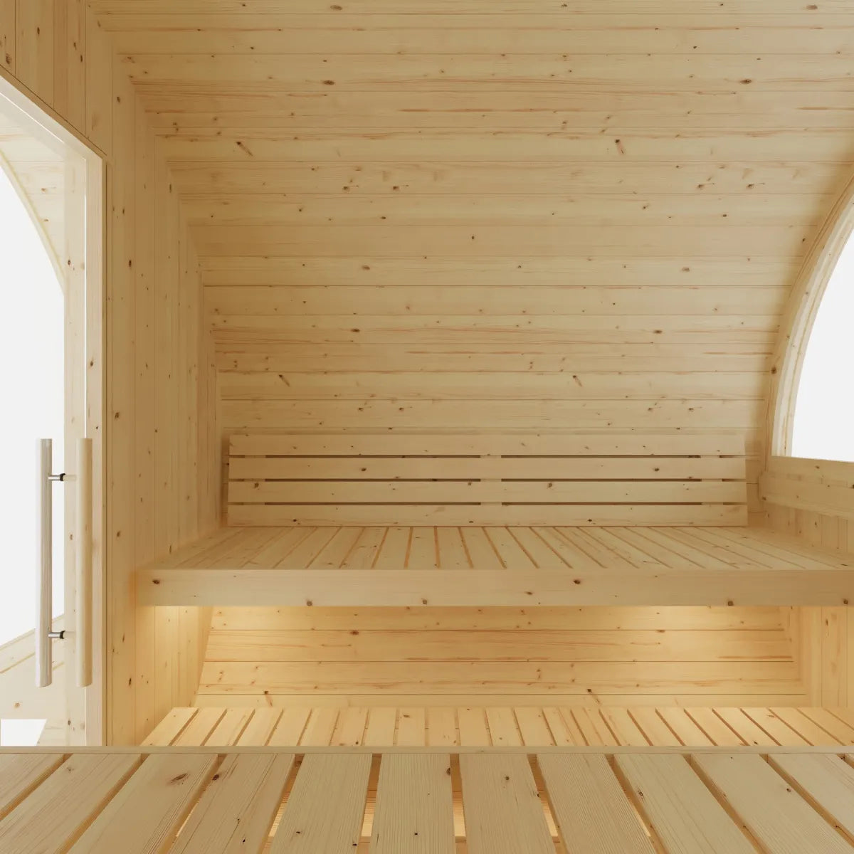 Vassa Finnish Barrel Sauna with WiFi Electric Heater for Outdoor Traditional Sauna Bathing