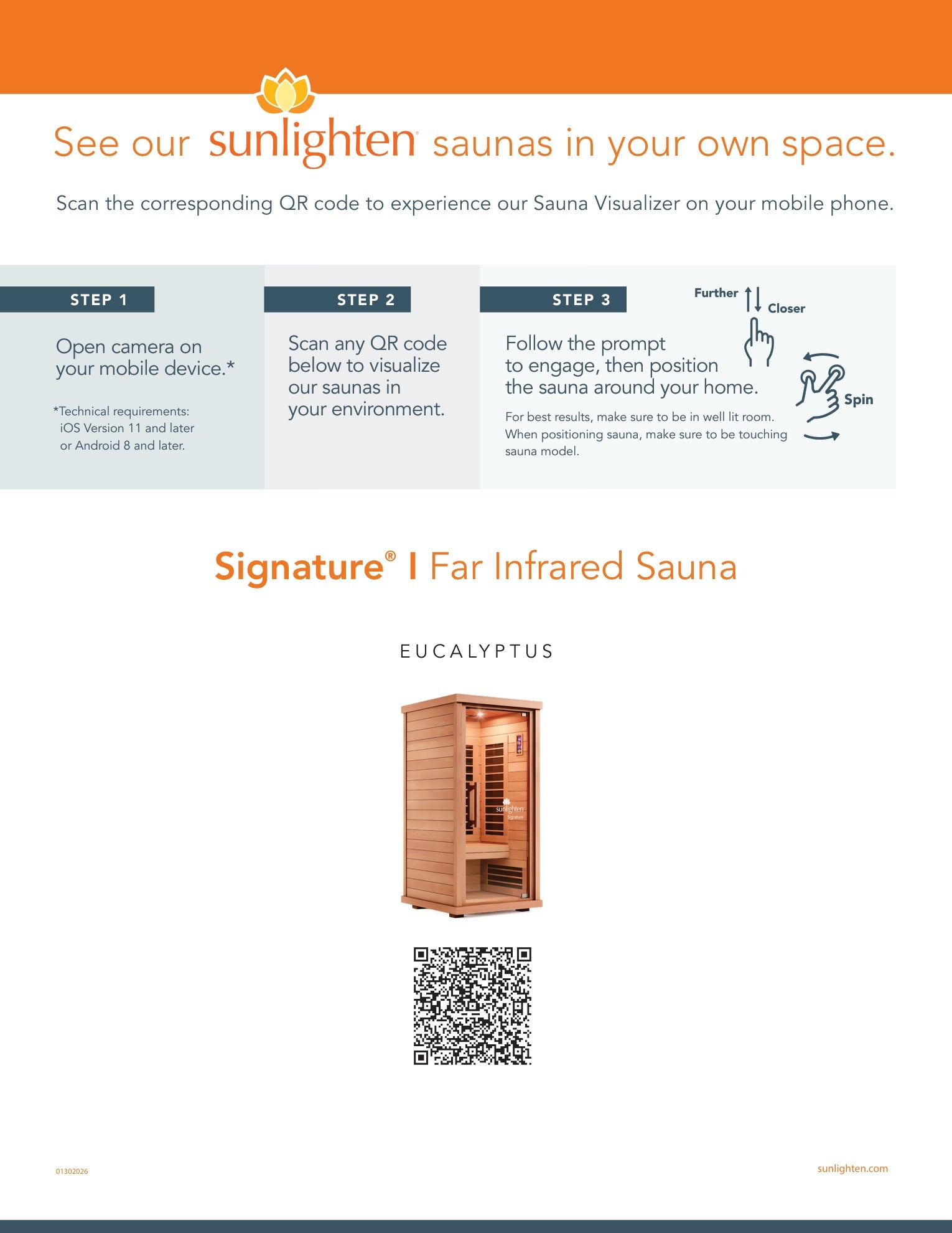 Sunlighten Signature I 1-Person FAR Infrared Sauna for Indoor Home Wellness