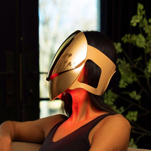 Sunlighten RED Light Therapy Mask Gold – Red Light Face Mask for Skincare & Recovery