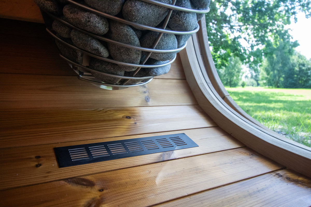 Leil® Saunas Black Cube Classic (4-Person) Outdoor Sauna