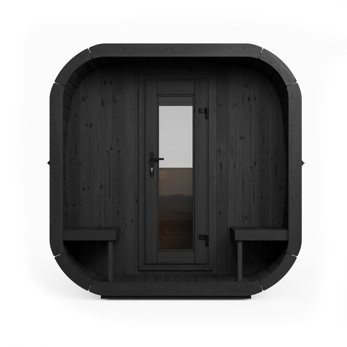 SaunaLife CL12GCPB Black Sauna Suite Kit – Up to 8 People – DIY Paint Included