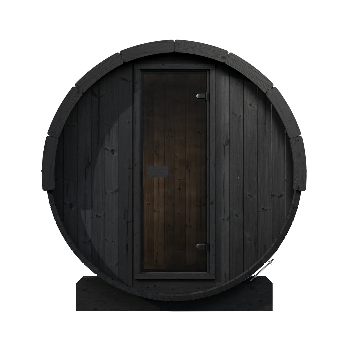 SaunaLife E6B Black Barrel Sauna Kit – Up to 3 People – DIY Paint Included