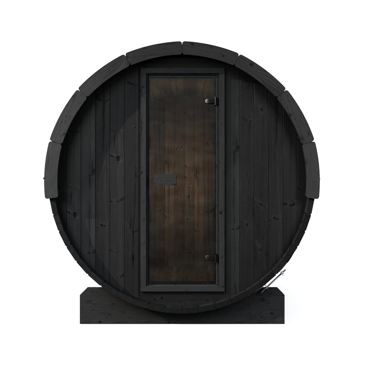 SaunaLife E8B Black Barrel Sauna Kit – Up to 6 People – DIY Paint Included