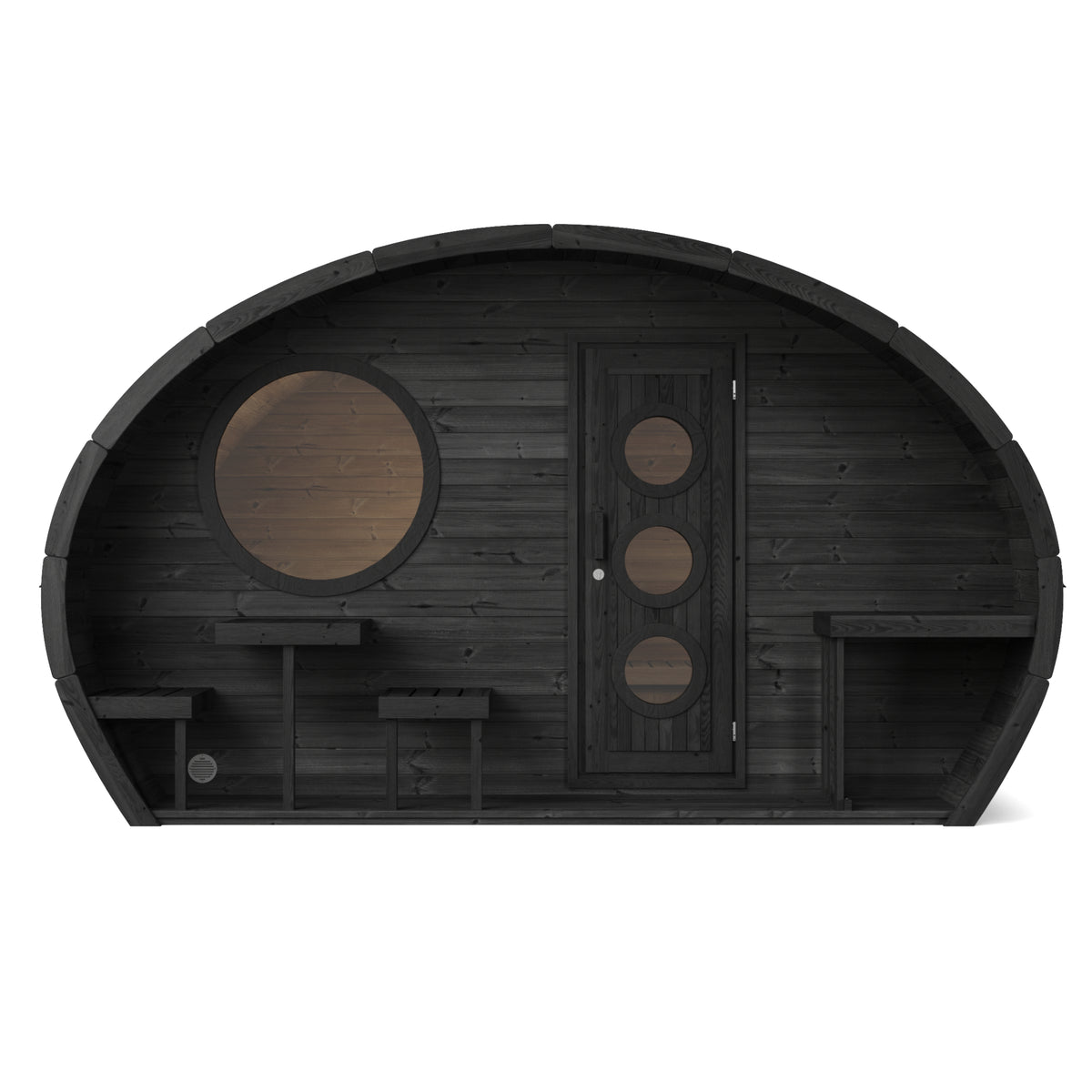SaunaLife G11B Black Sauna Suite Kit – Up to 8 People – DIY Paint Included