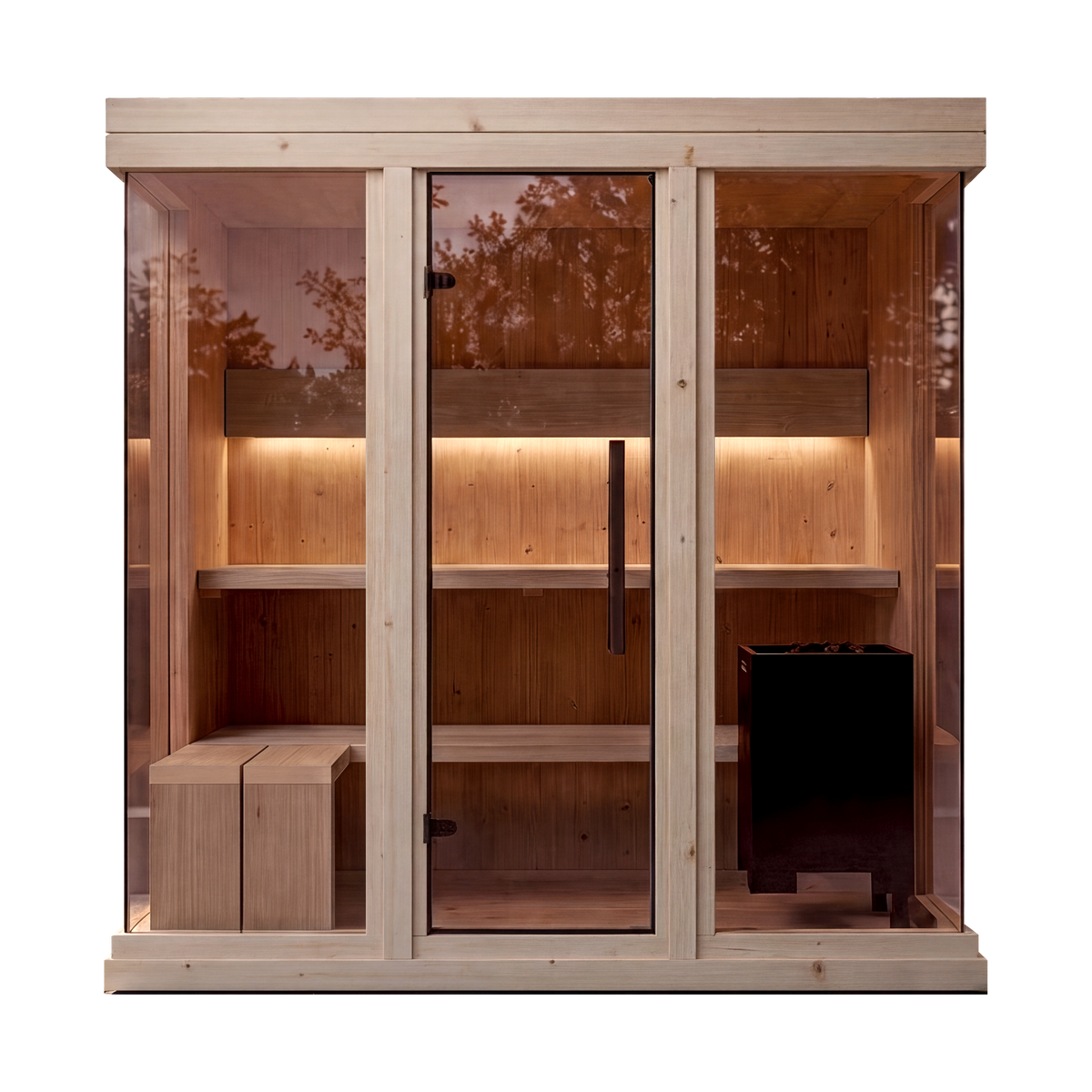 Leil® Saunas Celto M (3-Person) Outdoor Sauna