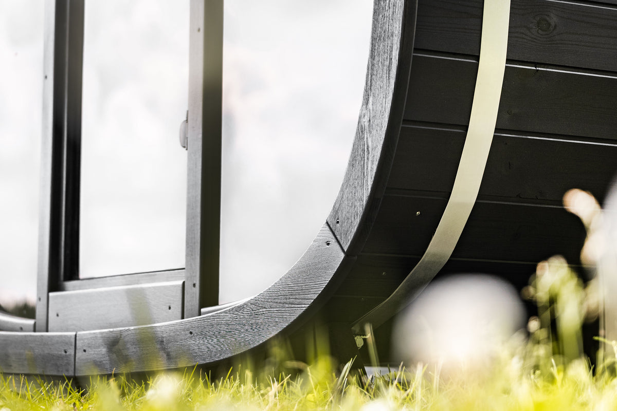 Leil® Saunas Black Cube Comfort (6-Person) Outdoor Sauna
