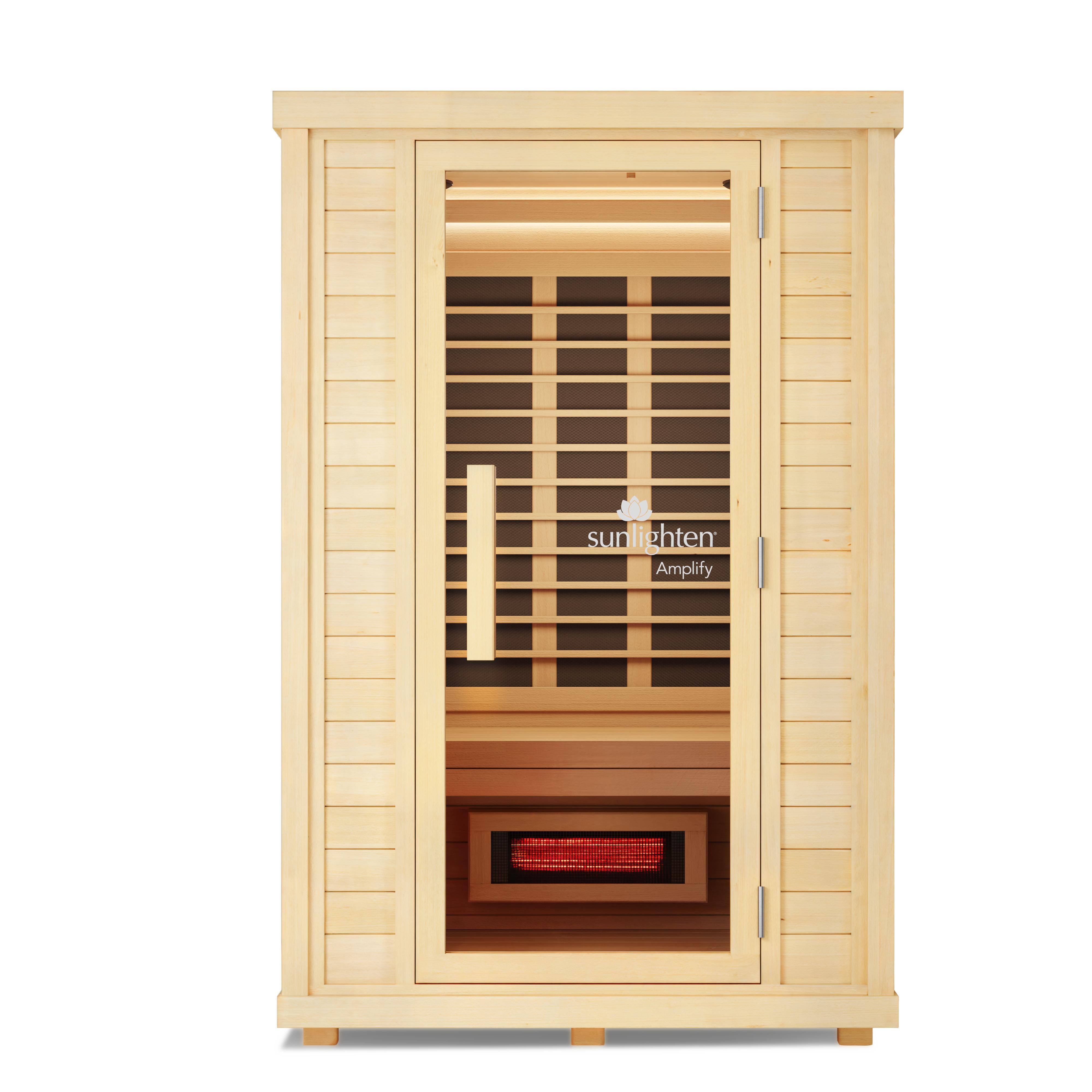Sunlighten Amplify II 2-Person Full Spectrum Infrared Sauna for Indoor Home Recovery