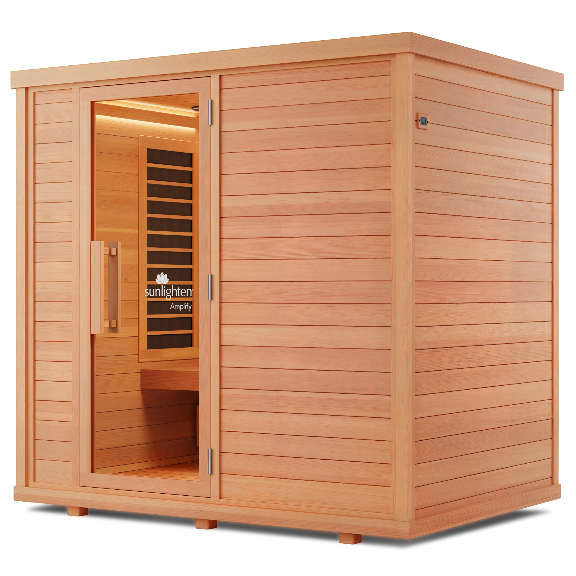 Sunlighten Amplify IV 4-Person Full Spectrum Infrared Sauna for Indoor Home Recovery