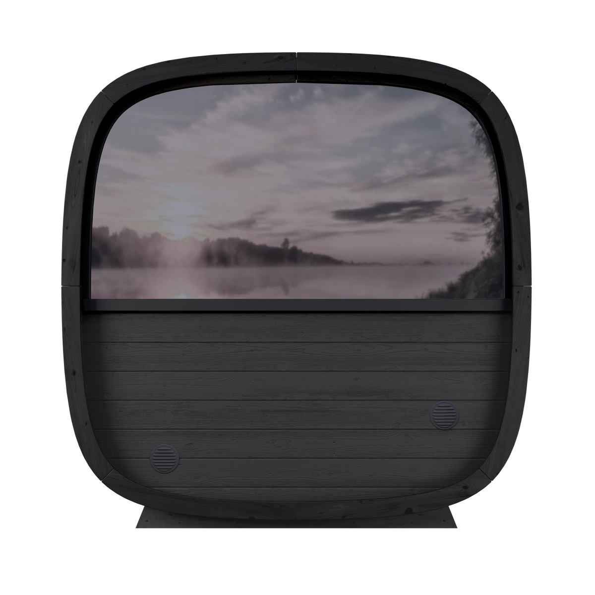 Leil® Saunas Black Cube Classic (4-Person) Outdoor Sauna