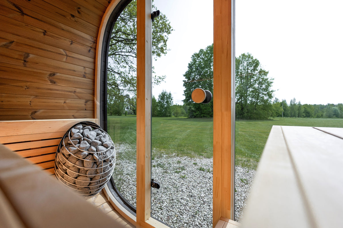 Leil® Saunas Black Cube Classic (4-Person) Outdoor Sauna