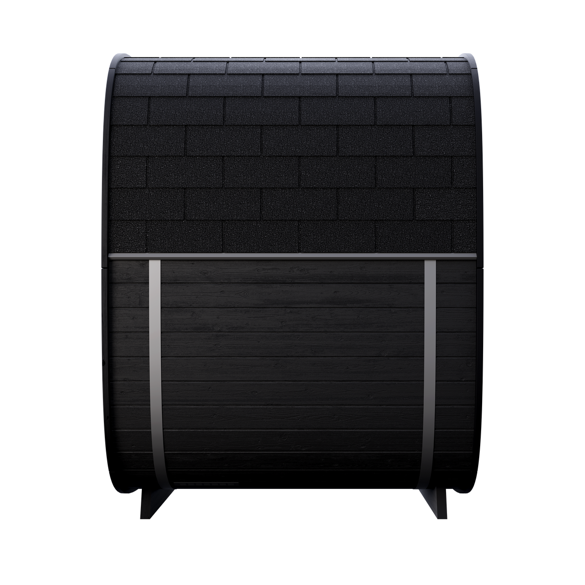 Leil® Saunas Black Cube Premium (4-Person) Outdoor Sauna