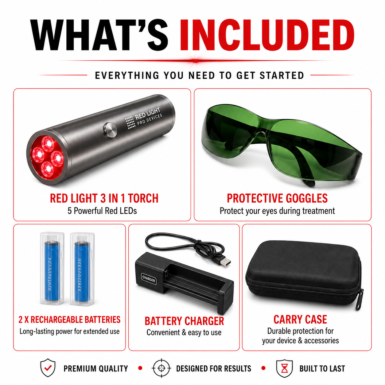 Red Light Pro Devices LED Torch