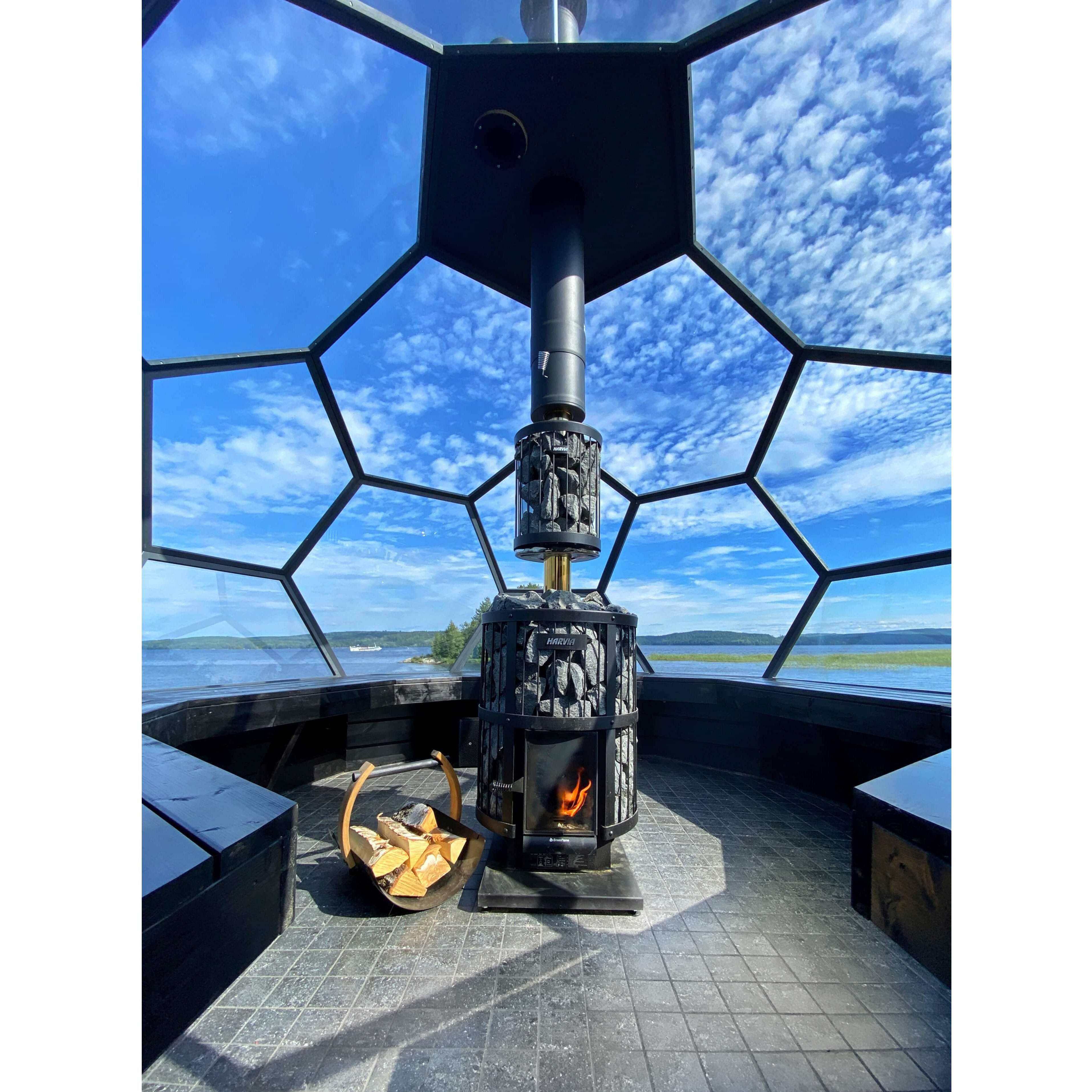 Harvia Legend 240 Greenflame Wood Burning Sauna Stove - Finnish Sauna Builders