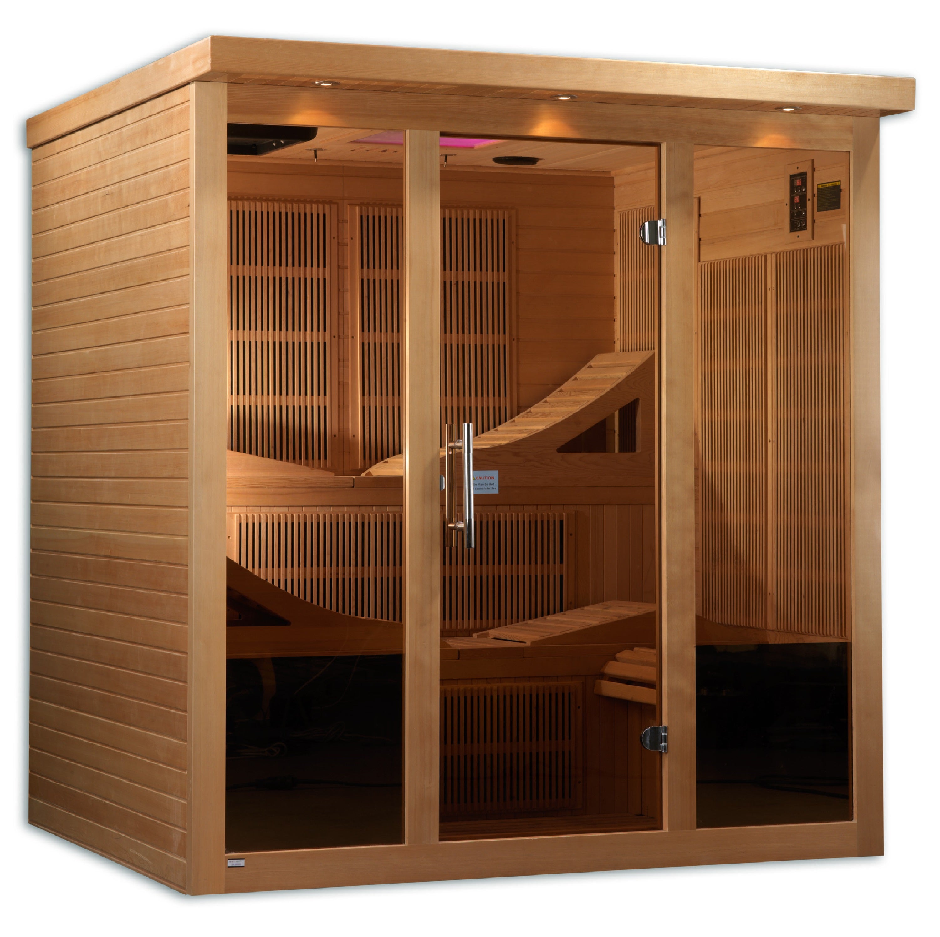 Golden Designs Monaco 6-Person PureTech Near Zero EMF FAR Infrared Sauna