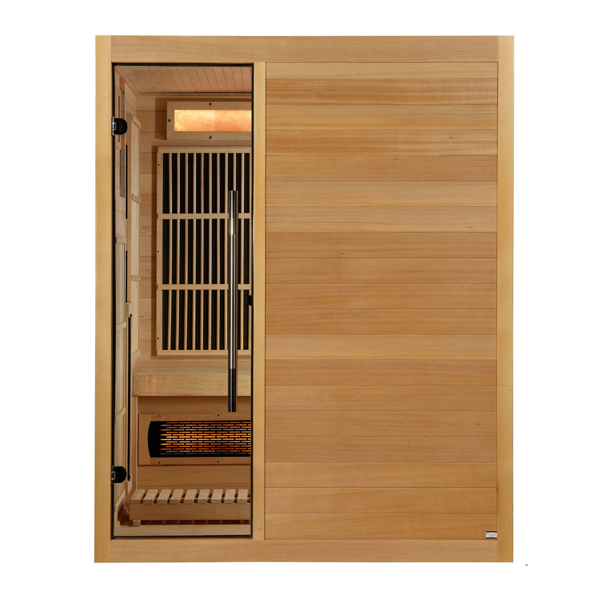 Golden Designs Soria 3 Person Indoor Hybrid Sauna with Full Spectrum Infrared & Stove