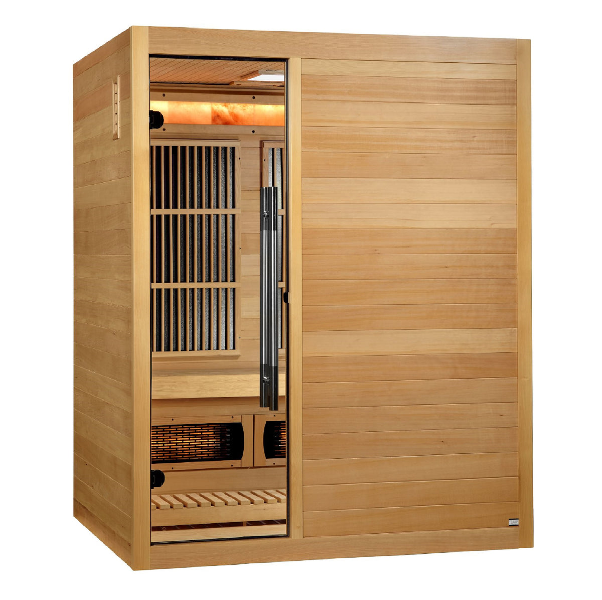 Golden Designs Soria 3 Person Indoor Hybrid Sauna with Full Spectrum Infrared & Stove
