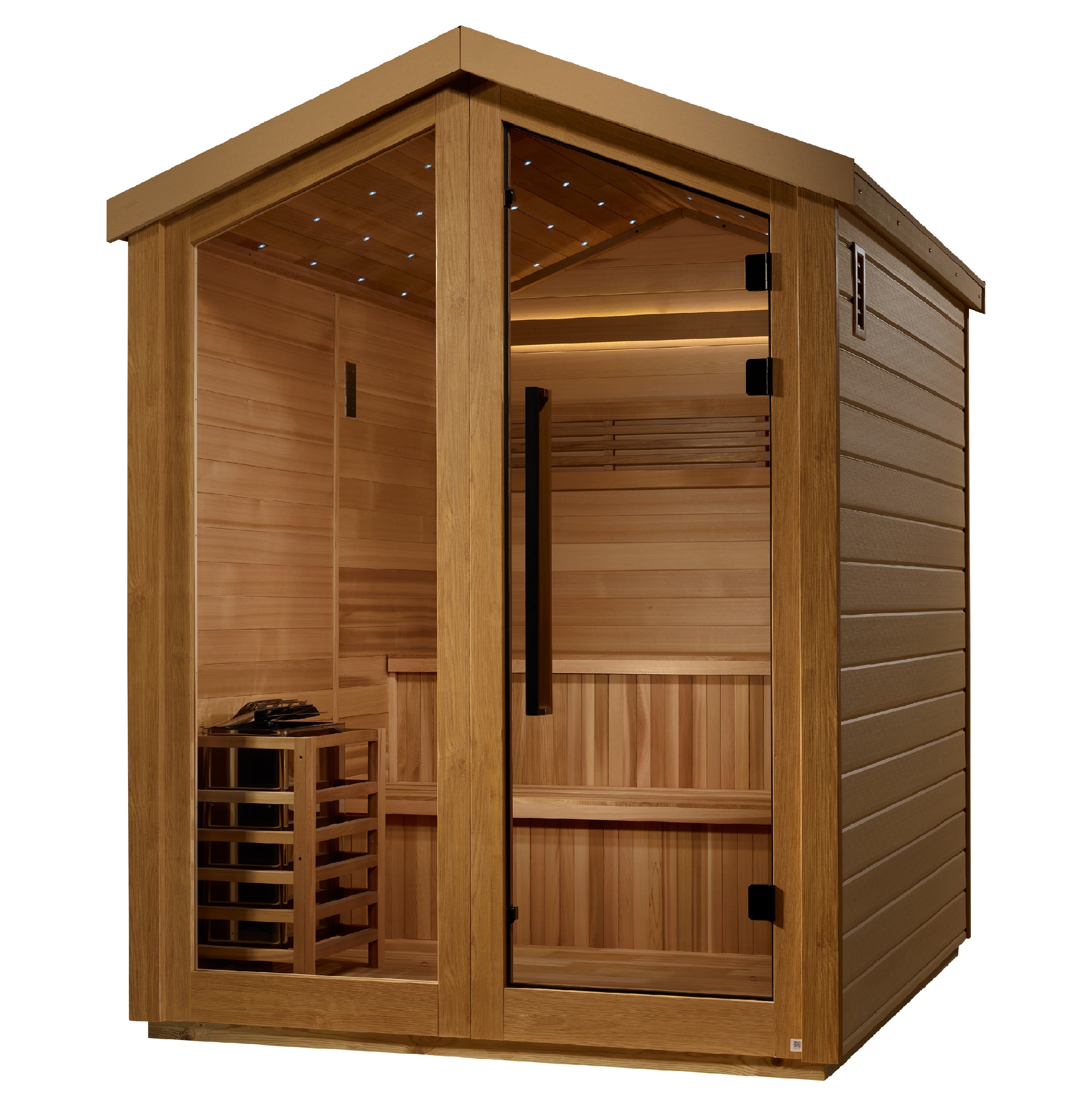 Golden Designs Kaarina 6-Person Outdoor Traditional Sauna in Canadian Red Cedar