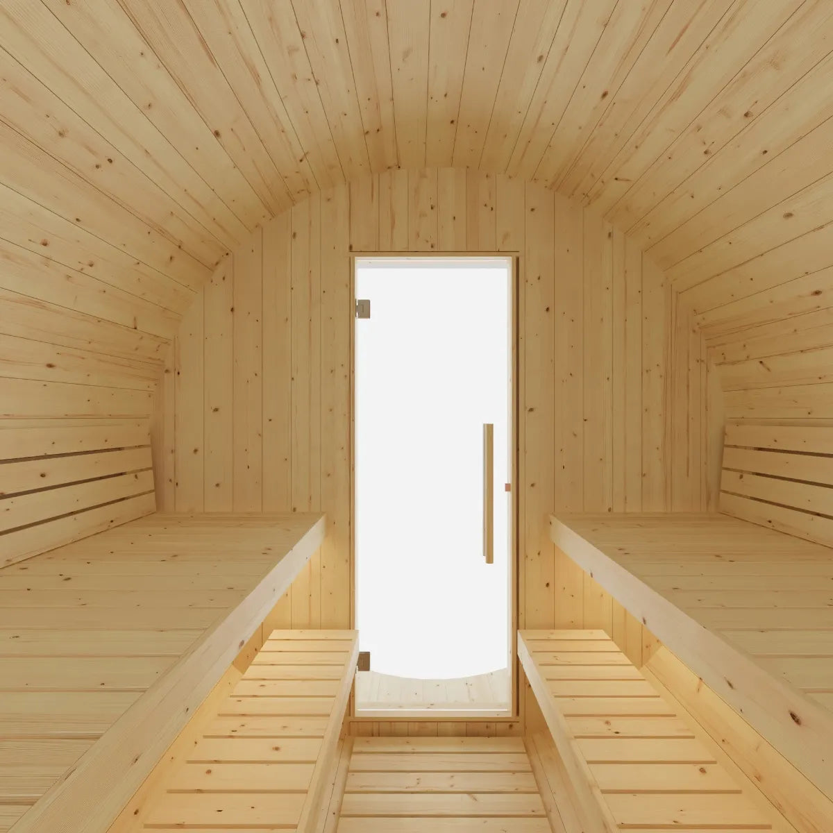 Helsinki Finnish Barrel Sauna with Terrace and WiFi Heater - Finnish Sauna Builders