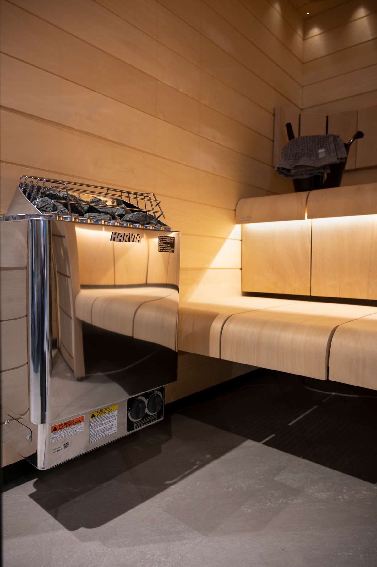 Harvia KIP B Sauna Heater Package with Built-In Controls