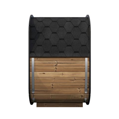 SaunaLife Model CL4G Outdoor Sauna Kit | 3-Person Cube-Series | Thermo-Spruce