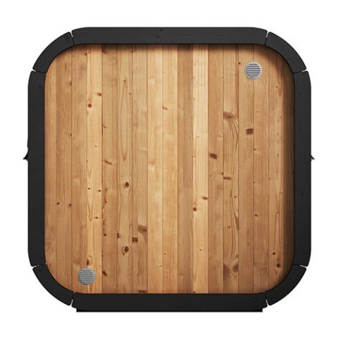 SaunaLife Model CL4G Outdoor Sauna Kit | 3-Person Cube-Series | Thermo-Spruce