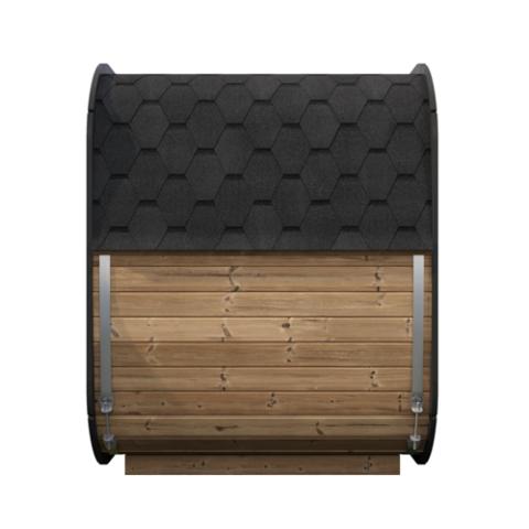 SaunaLife Model CL5G Outdoor Sauna Kit | 4-Person Cube-Series | Thermo-Spruce