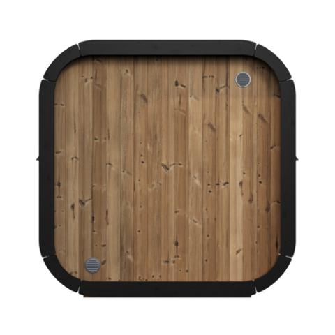 SaunaLife Model CL5G Outdoor Sauna Kit | 4-Person Cube-Series | Thermo-Spruce