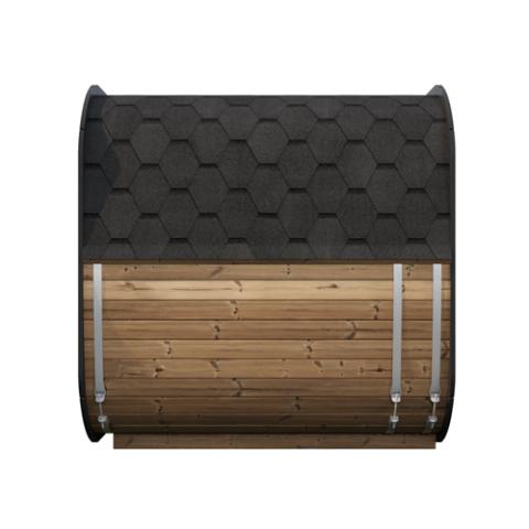 SaunaLife Model CL7G Outdoor Sauna Kit | 6-Person Cube-Series | Thermo-Spruce