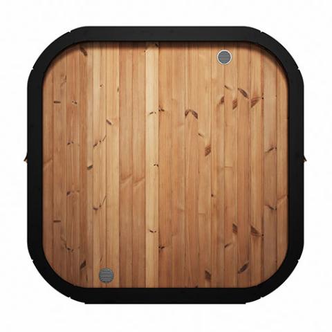 SaunaLife Model CL7G Outdoor Sauna Kit | 6-Person Cube-Series | Thermo-Spruce